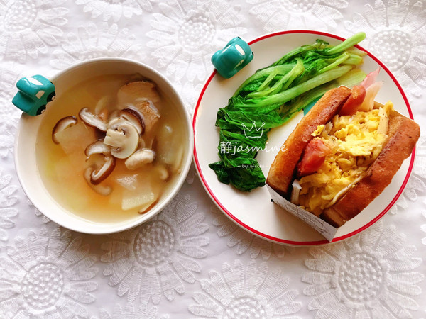 軒的不重樣早餐～全麥三明治